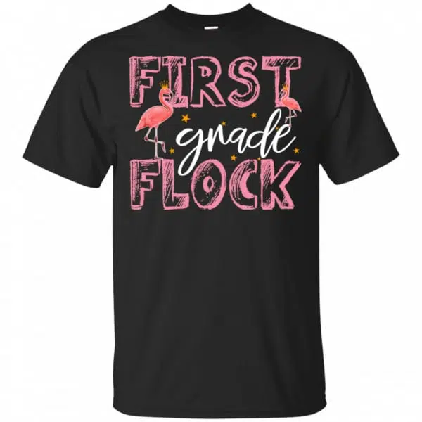 First Grade Flock Flamingo Shirt, Hoodie, Tank 3
