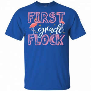First Grade Flock Flamingo Shirt, Hoodie, Tank 16