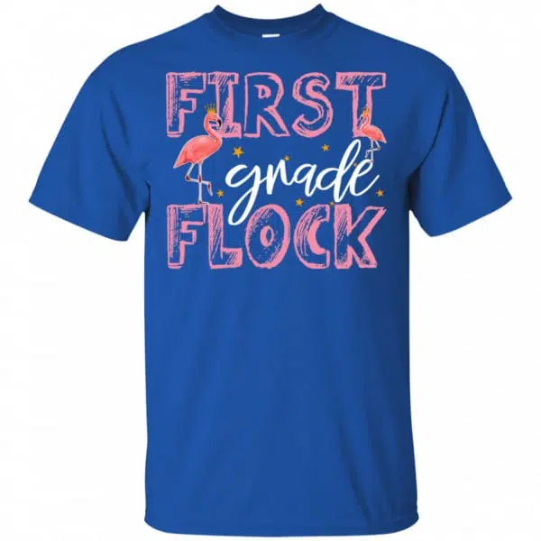 First Grade Flock Flamingo Shirt, Hoodie, Tank 5