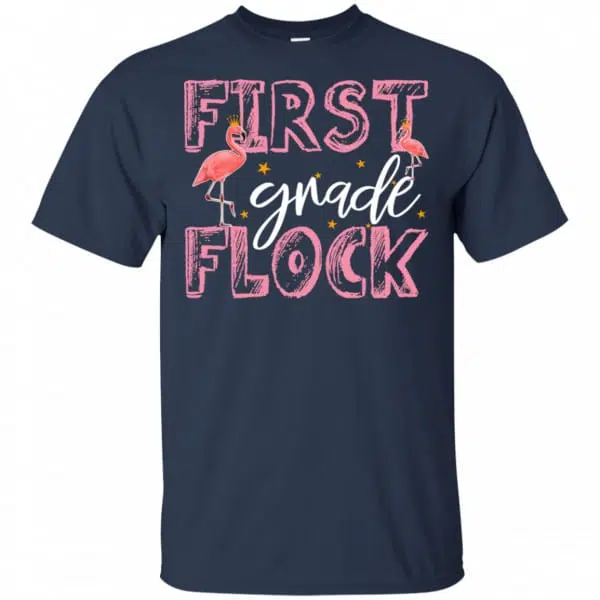 First Grade Flock Flamingo Shirt, Hoodie, Tank 6