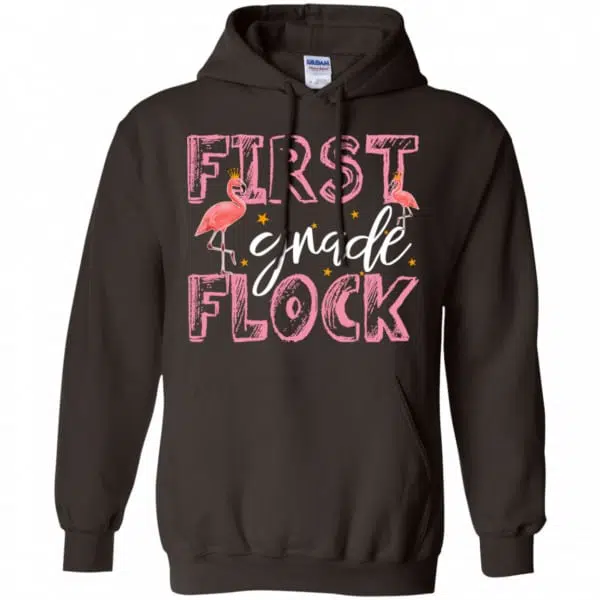 First Grade Flock Flamingo Shirt, Hoodie, Tank 9
