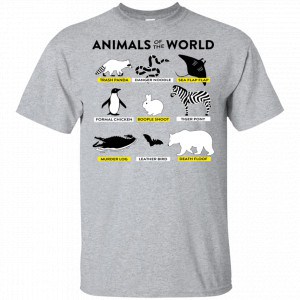Animals Of The World Shirt, Hoodie, Tank New Designs