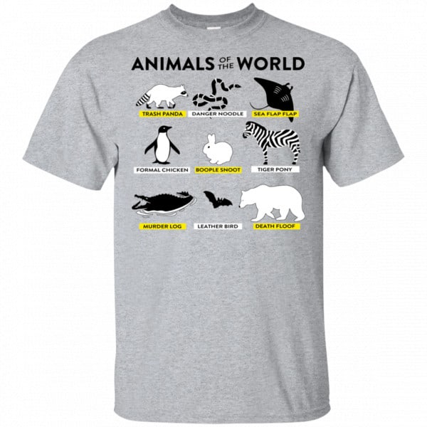 Animals Of The World Shirt, Hoodie, Tank New Designs 3