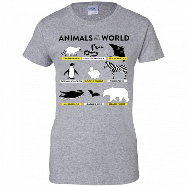 Animals Of The World Shirt, Hoodie, Tank New Designs 12