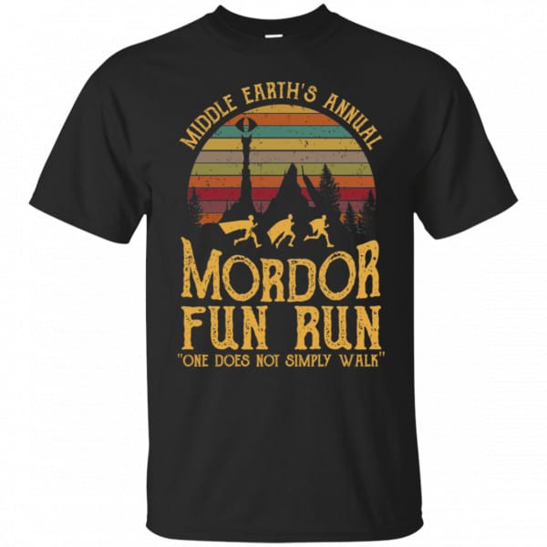 Middle Earth’s Annual Mordor Fun Run One Does Not Simply Walk Shirt, Hoodie, Tank New Designs 3