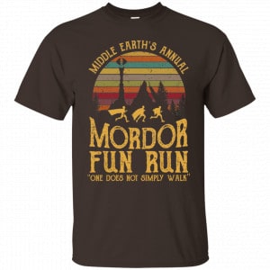 Middle Earth's Annual Mordor Fun Run One Does Not Simply Walk Shirt, Hoodie, Tank 7