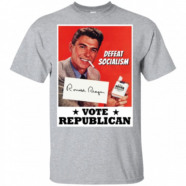 Defeat Socialism Vote Republican Ronald Reagan Shirt, Hoodie, Tank 3