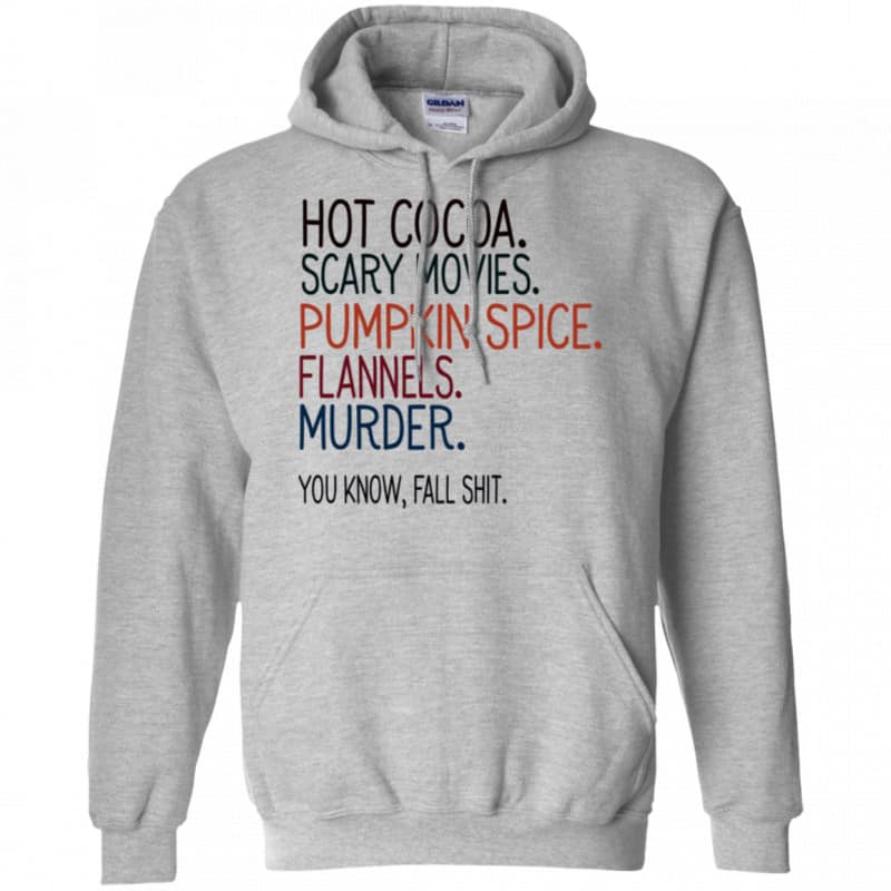 Flannels Scary Movies Pumpkin Spice Hoodie