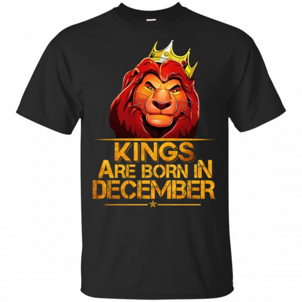 Lion King Are Born In December Shirt, Hoodie, Tank 3