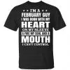 I’m A February Guy I Was Born With My Heart On My Sleeve Shirt, Hoodie, Tank 2
