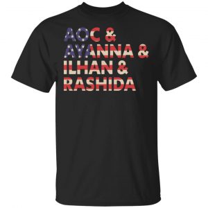 Aoc Ayanna Ilhan Rashida American Flag Shirt, Hoodie, Tank New Designs