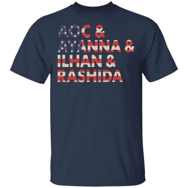 Aoc Ayanna Ilhan Rashida American Flag Shirt, Hoodie, Tank New Designs 6
