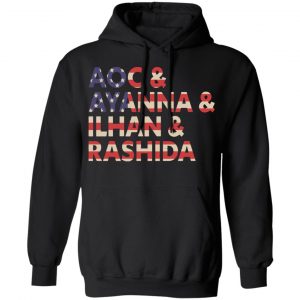 Aoc Ayanna Ilhan Rashida American Flag Shirt, Hoodie, Tank 18