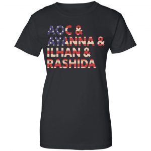Aoc Ayanna Ilhan Rashida American Flag Shirt, Hoodie, Tank 22