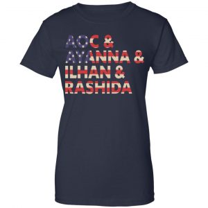 Aoc Ayanna Ilhan Rashida American Flag Shirt, Hoodie, Tank 24