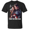 Captain America Thank You Chris Evans Signature Shirt, Hoodie, Tank 1