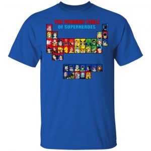 The Periodic Table Of Superheroes Shirt, Hoodie, Tank 16 The Periodic Table Of Superheroes Shirt, Hoodie, Tank 16