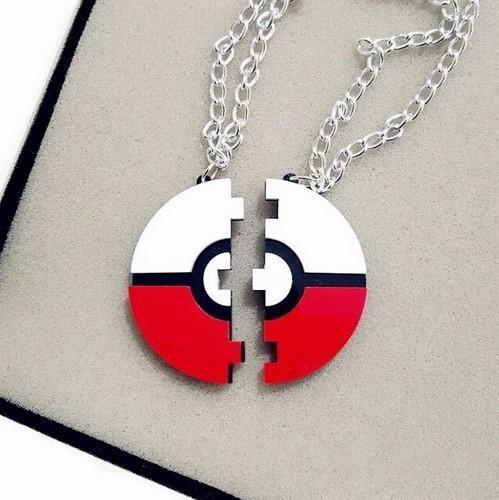 2016 New Pokemon Go Game Pokeball Pendant Necklace Must Have Couples Necklace Laser Cut Acrylic Jewelry Necklace