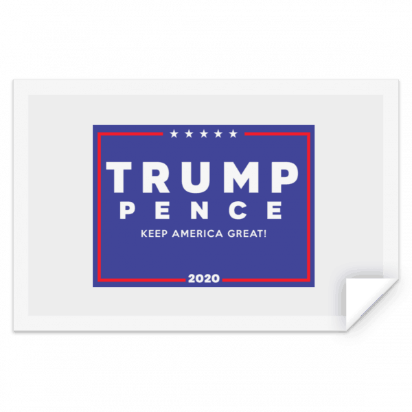 Official Trump-Pence 2020 Yard Sign Sticker Stickers 2