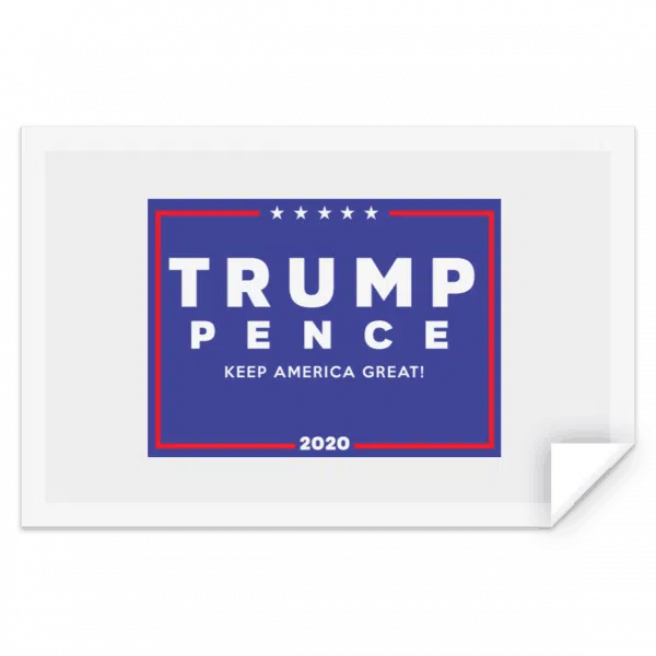 Official Trump-Pence 2020 Yard Sign Sticker 2