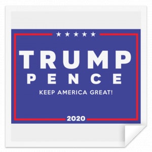 Official Trump-Pence 2020 Yard Sign Sticker Stickers 2