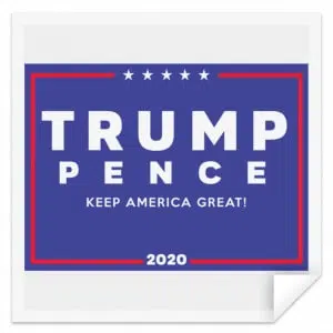 Official Trump-Pence 2020 Yard Sign Sticker 4