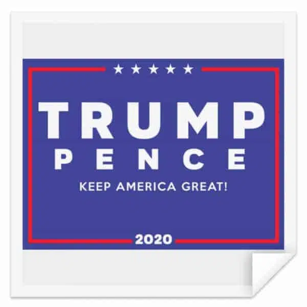 Official Trump-Pence 2020 Yard Sign Sticker 3