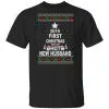 2019 First Christmas With My Hot New Husband Shirt, Hoodie, Tank 1