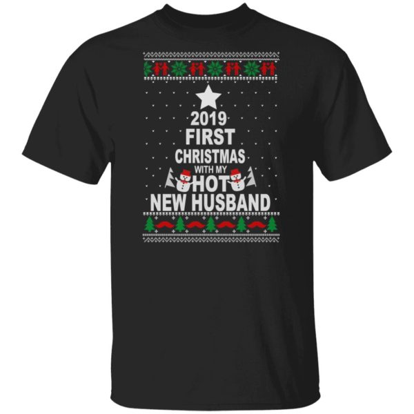 2019 First Christmas With My Hot New Husband Shirt, Hoodie, Tank Apparel 3