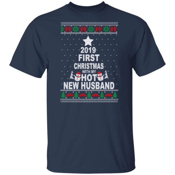 2019 First Christmas With My Hot New Husband Shirt, Hoodie, Tank Apparel 5
