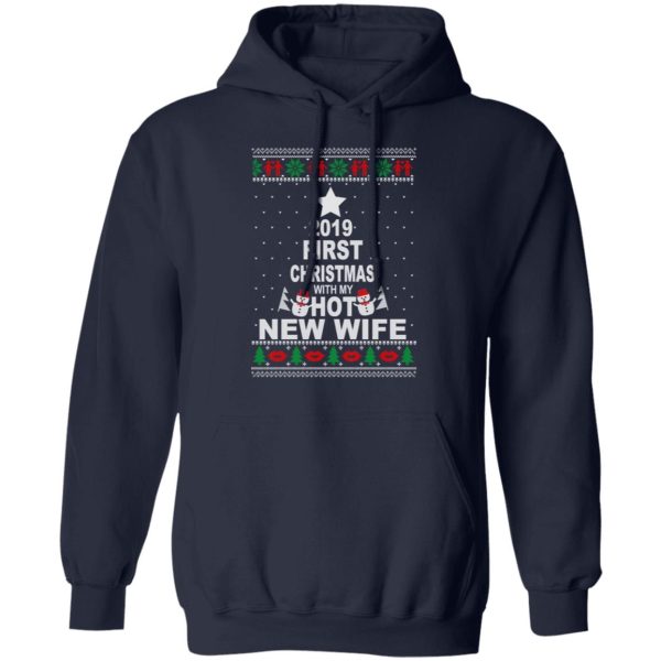 2019 First Christmas With My Hot New Wife Shirt, Hoodie, Tank Apparel 12
