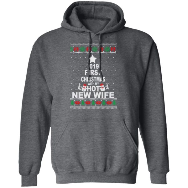 2019 First Christmas With My Hot New Wife Shirt, Hoodie, Tank Apparel 13
