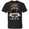 A Boy Who Listens To Alabama And Was Born In November Shirt, Hoodie, Tank Birthday Gift & Age