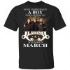 A Boy Who Listens To Alabama And Was Born In June Shirt, Hoodie, Tank Birthday Gift & Age 2