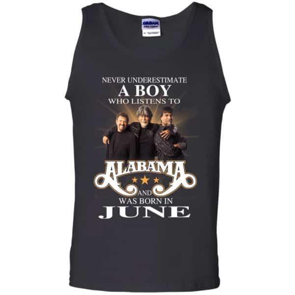 A Boy Who Listens To Alabama And Was Born In June Shirt, Hoodie, Tank Birthday Gift & Age 13