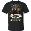 A Boy Who Listens To Alabama And Was Born In June Shirt, Hoodie, Tank Birthday Gift & Age