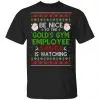 Be Nice To The Gold's Gym Employee Santa Is Watching Christmas Sweater, Shirt, Hoodie 2