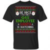 Be Nice To The Giant Eagle Employee Santa Is Watching Christmas Sweater, Shirt, Hoodie Christmas