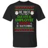 Be Nice To The Davita Employee Santa Is Watching Christmas Sweater, Shirt, Hoodie 2