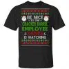 Be Nice To The Cracker Barrel Employee Santa Is Watching Christmas Sweater, Shirt, Hoodie 1
