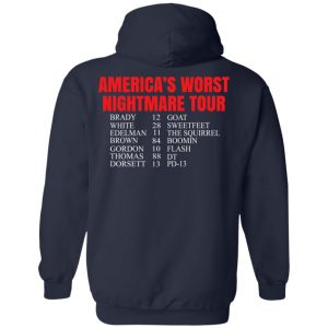 Bill’s Plan America’s Worst Nightmare Tour Brady Goat White Sweetfeet Edelman The Squirrel Shirt 45