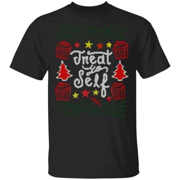 Parks and Recreation Treat Yo Self Ugly Christmas Sweatshirt Shirt, Hoodie 2