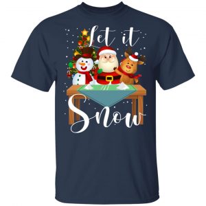 Santa Claus Reindeer Snowman Cocaine Let It Snow Shirt, Hoodie, Tank 16