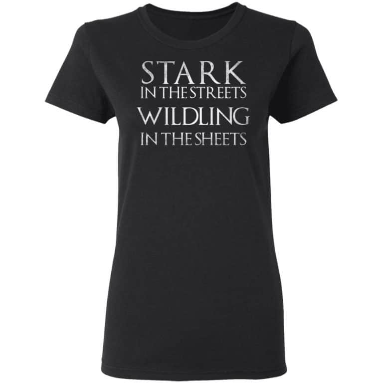 ALLNTRENDS Women's Dolman Top - "Stark In The Streets Wildling In The Sheets" Print, Soft 50/50 Cotton Poly Blend