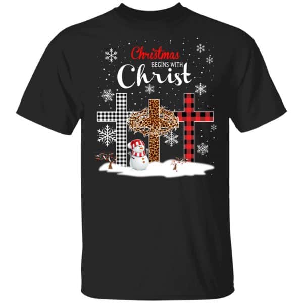 Christmas Begins With Christ Shirt, Hoodie, Tank | 0sTees