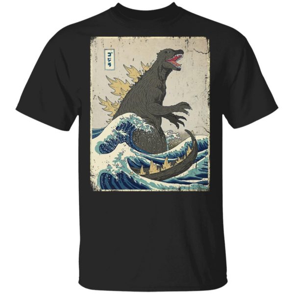 The Great Godzilla Off Kanagawa Shirt, Hoodie, Tank 3