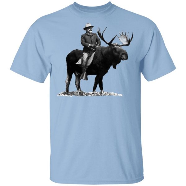 Teddy Roosevelt Riding A Bull Moose Shirt, Hoodie, Tank 3