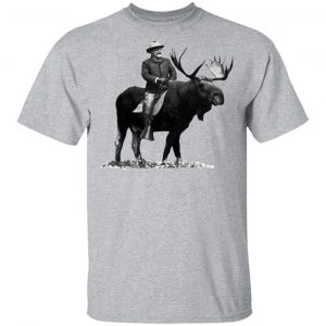 Teddy Roosevelt Riding A Bull Moose Shirt, Hoodie, Tank 8