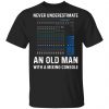 Never Underestimate An Old Man With A Mixing Console Shirt, Hoodie, Tank 1