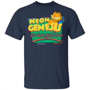 Neon Genesis Evangelion Meets Garfield And Friends Shirt, Hoodie, Tank 8